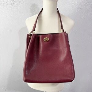 Coach Burgundy Shoulder Bag